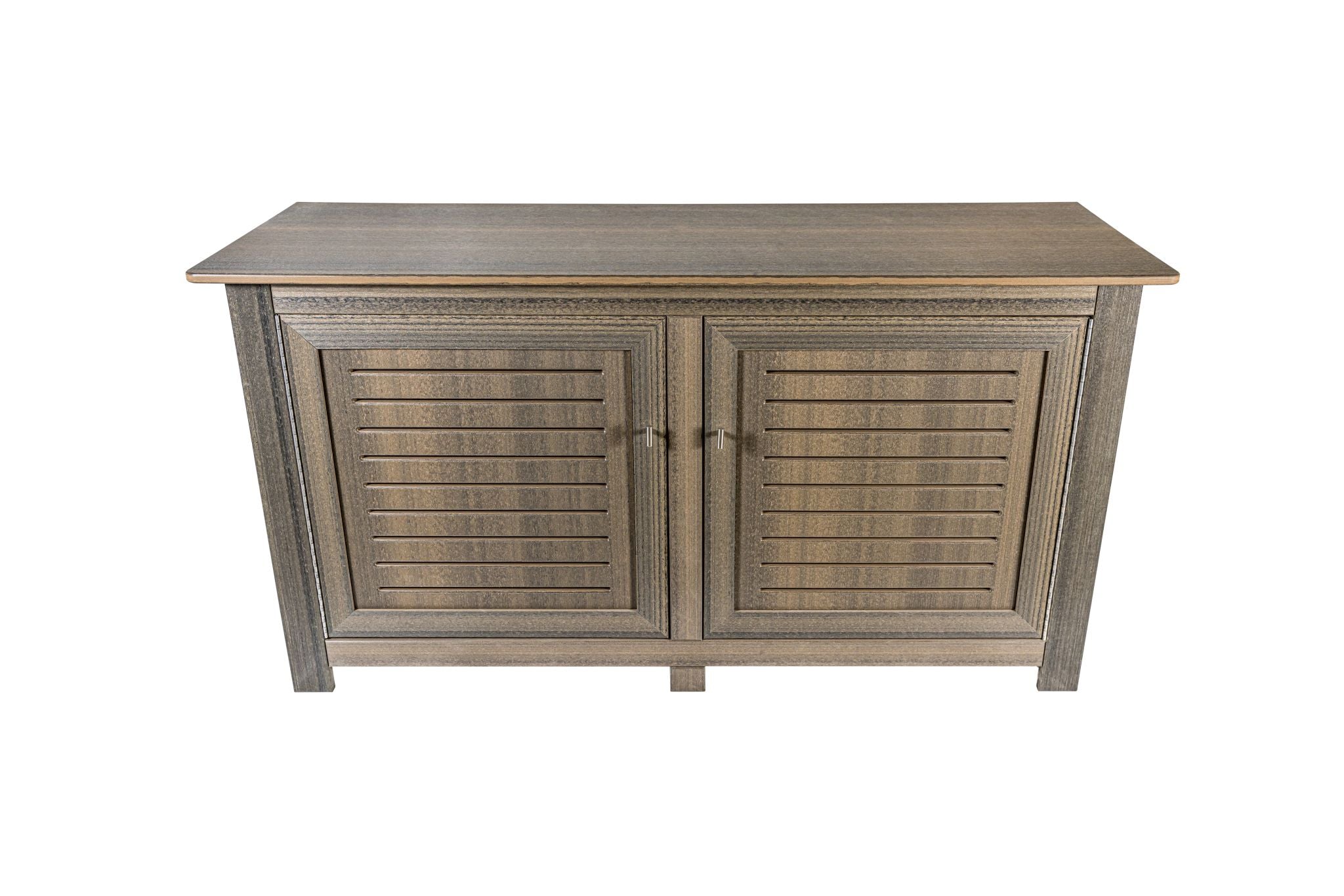 Amish made outdoor poly storage and entertainment center, premium quality furniture designed for durability, organization, and stylish outdoor living