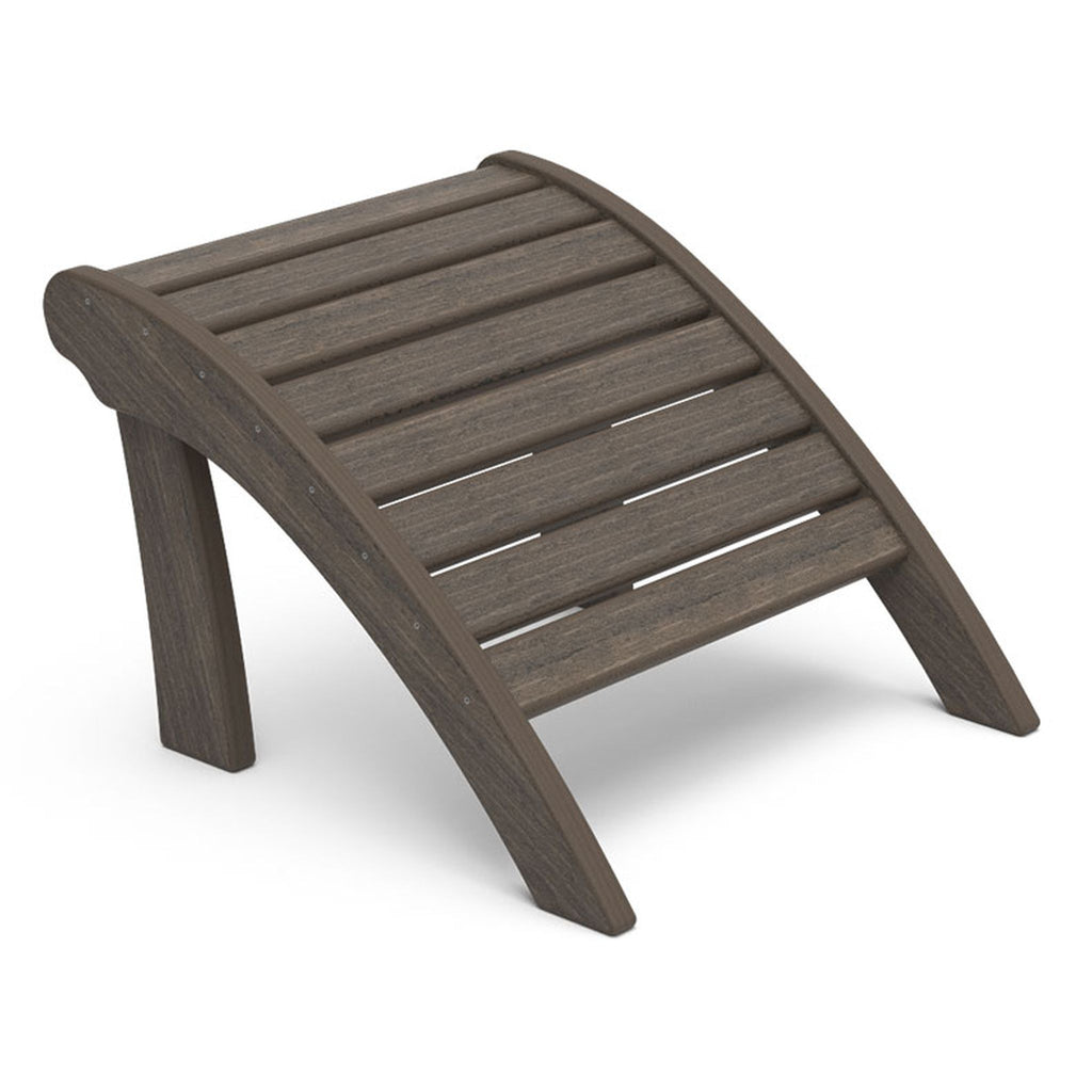 Amish made outdoor poly ottoman for Adirondack chair, premium quality furniture designed for comfort, durability, and relaxing outdoor living