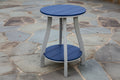 Amish made outdoor poly Serenity 24 inch round end table, premium quality furniture designed for durability, weather resistance, and stylish outdoor living