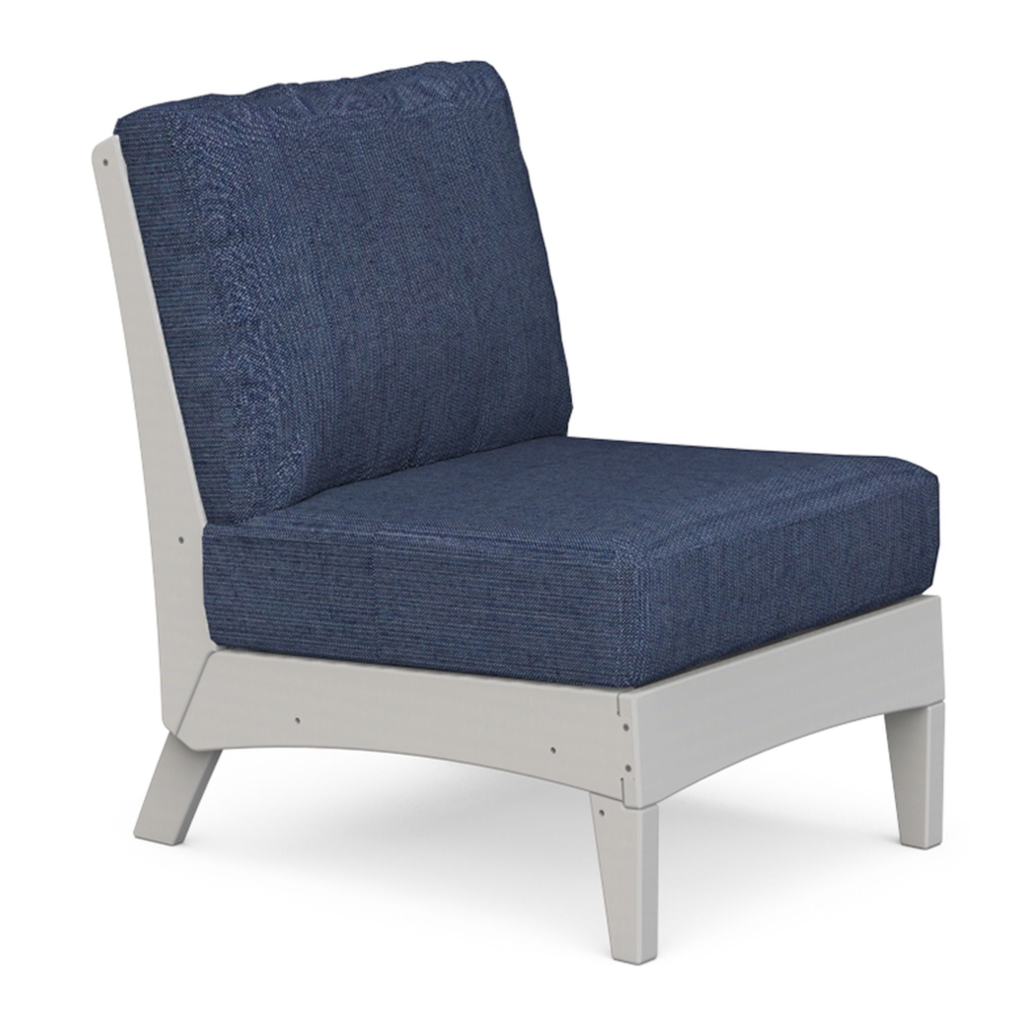 Amish made outdoor poly center sectional sofa, premium quality furniture designed for comfort, durability, and stylish outdoor seating